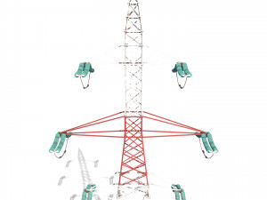electricity pole 8 3D Model