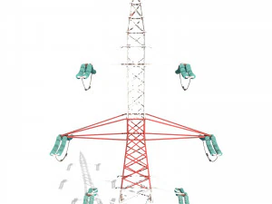 electricity pole 8 3D Model