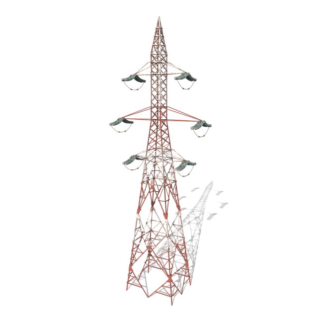 electricity pole 8 weathered 3D Модель .c4d .max .obj .3ds .fbx .stl .blend 