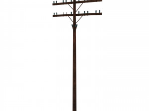 electricity pole 9 3D 모델