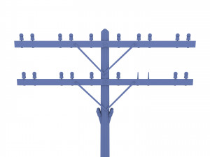 electricity pole 9 3D 모델