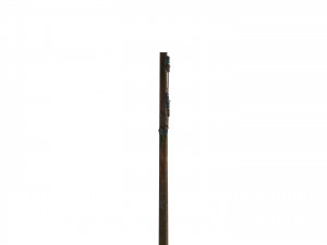electricity pole 9 weathered 3D Модель