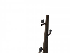 electricity pole 10 Modèle 3D