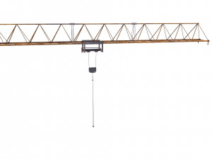 low poly tower crane weathered Modello 3D