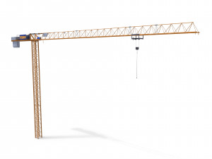 low poly tower crane 3D मॉडल