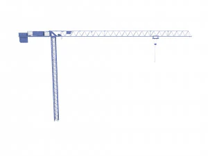 low poly tower crane 3D Model