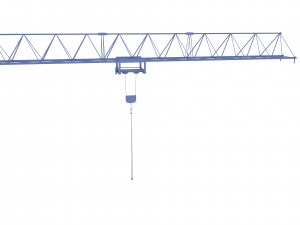 low poly tower crane 3D मॉडल