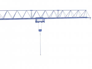 low poly tower crane 3D Model