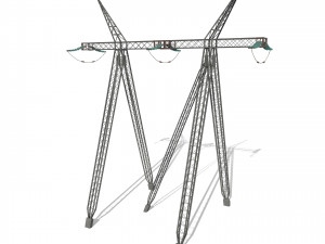 electricity pole 11 3D Model