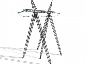 electricity pole 11 Modello 3D