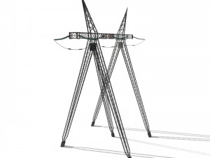 electricity pole 11 Modello 3D