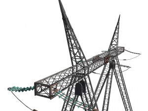 electricity pole 11 Modello 3D