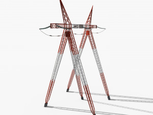 electricity pole 12 3D Model