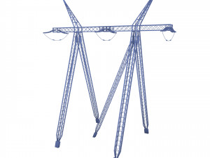 electricity pole 12 3D Model