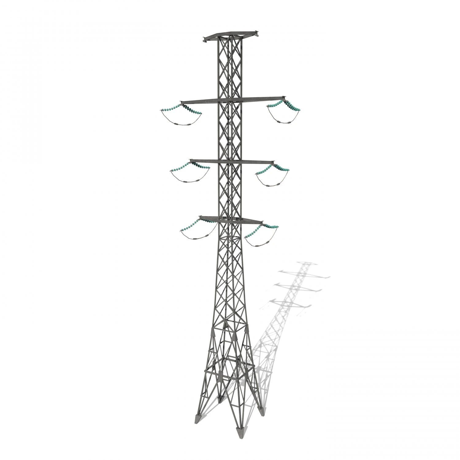 electricity pole 13 3D Model .c4d .max .obj .3ds .fbx .stl .blend