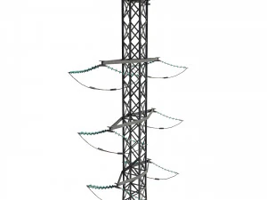 electricity pole 13 3D Model