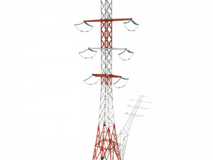 electricity pole 14 3D Model