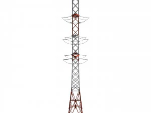 electricity pole 14 3D Model