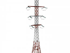 electricity pole 14 3D Model
