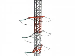 electricity pole 14 3D Model