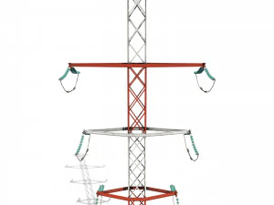 electricity pole 14 3D Model
