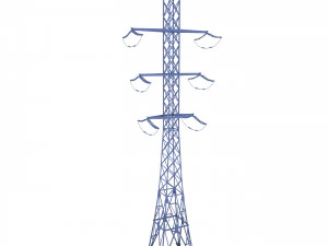 electricity pole 14 3D Model