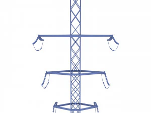electricity pole 14 3D Model