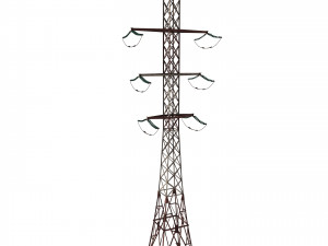 electricity pole 14 weathered 3Dモデル