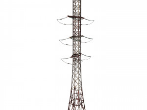 electricity pole 14 weathered 3Dモデル