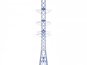 electricity pole 14 weathered 3Dモデル