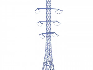 electricity pole 14 weathered 3Dモデル