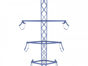 electricity pole 14 weathered 3Dモデル