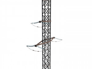 electricity pole 15 3Dモデル
