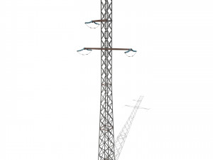 electricity pole 15 3Dモデル