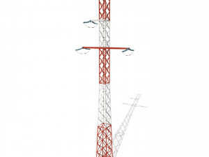 electricity pole 16 3D Model