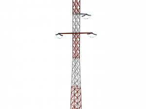 electricity pole 16 Modello 3D