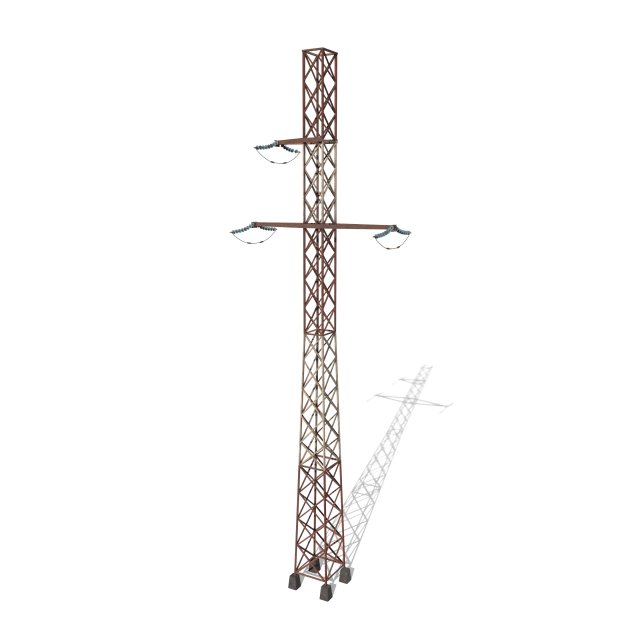 electricity pole 16 weathered 3Dモデル .c4d .max .obj .3ds .fbx .stl .blend 