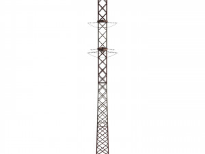 electricity pole 16 weathered 3Dモデル