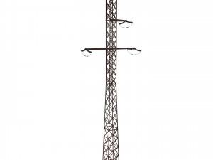 electricity pole 16 weathered 3Dモデル