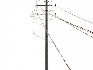 electricity pole 18 Modelo 3D