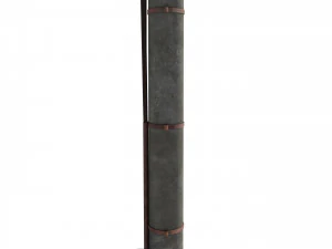 electricity pole 18 weathered 3D Model