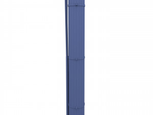 electricity pole 18 weathered 3D Model