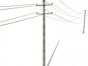 electricity pole 19 3D Model