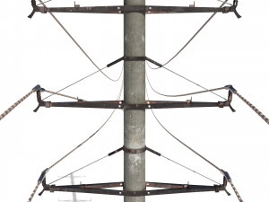 electricity pole 19 3D मॉडल