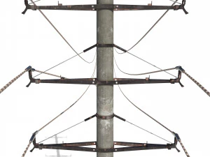 electricity pole 19 3D Model