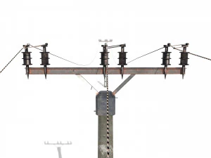 słup energetyczny 20 Model 3D
