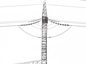 electricity pole 21 3D-Modell