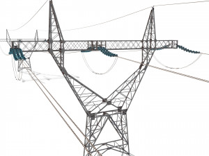 electricity pole 21 3D-Modell