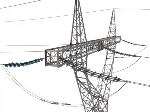 electricity pole 21 3D-Modell