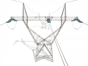 electricity pole 21 3D-Modell